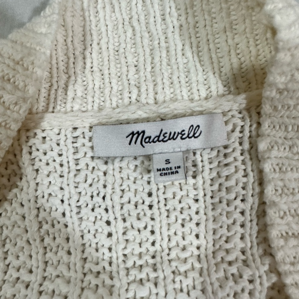 Madewell Cream Women's Cardigan Sweater - Picture 4 of 7